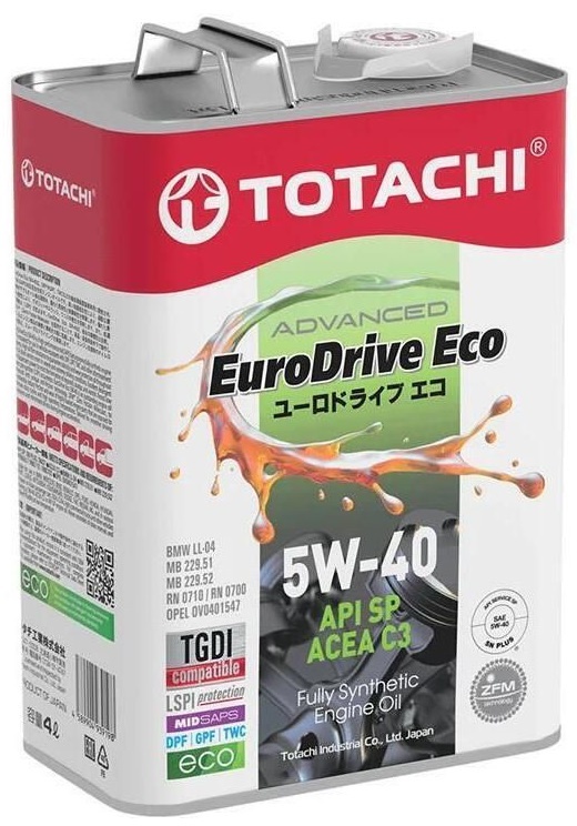 Ulei de motor Totachi EuroDrive 5W-40 4L