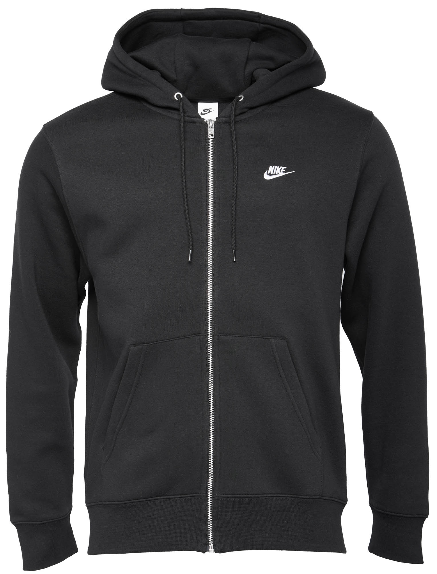 Hanorac pentru bărbați Nike M Club Bb Fz Black/White, s.XXL