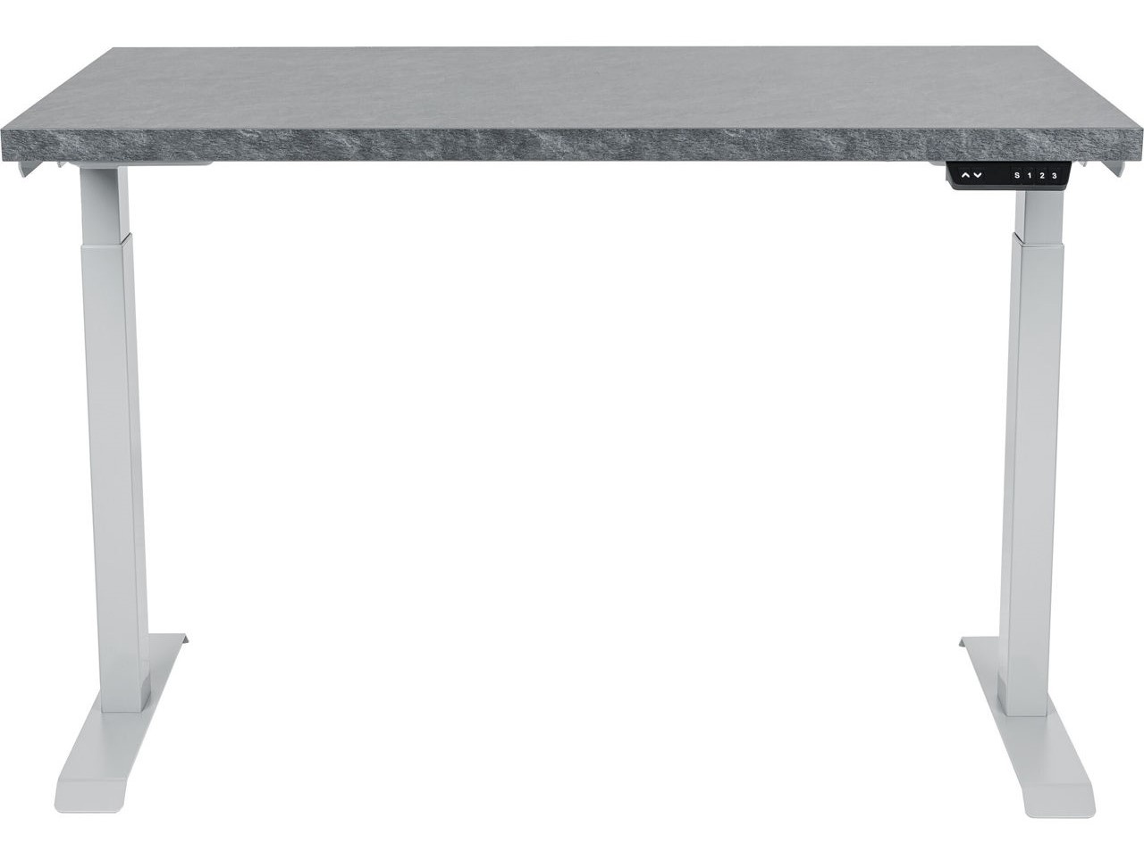 Masa de birou CUSTO FlexiDesk 180x70 Dark Grey Marble/Light Grey (100.02.0072)