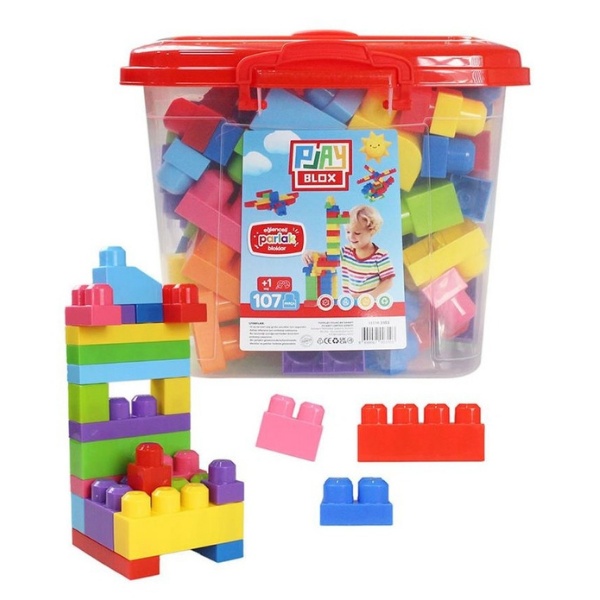 Set de construcție Play Toys Play Blox 107pcs Shiny (8699067003103)