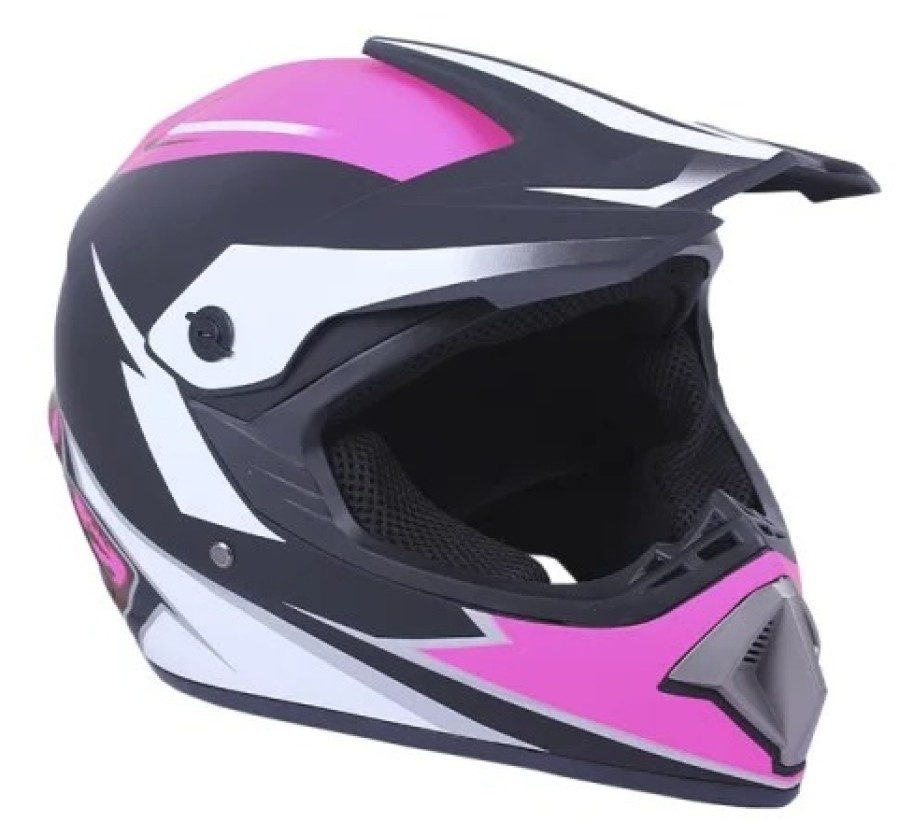 Cască pentru motocicletă Virtule MD-905 Black/White/Crimson, s.М