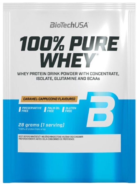 Proteină Biotech 100% Pure Whey Caramel & Capuccino