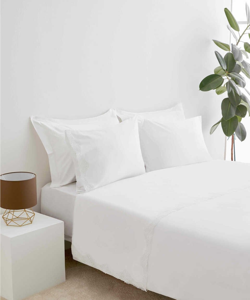 Lenjerie de pat Maisonette Damask 200x220 White 122166