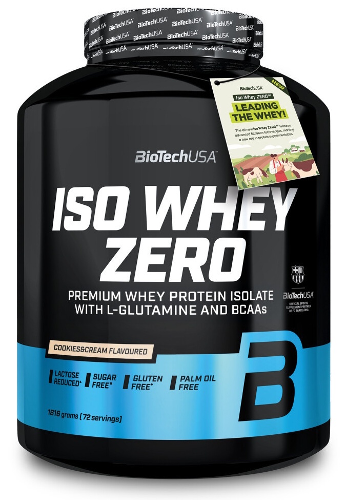 Proteină Biotech Iso Whey Zero Cookies & Cream