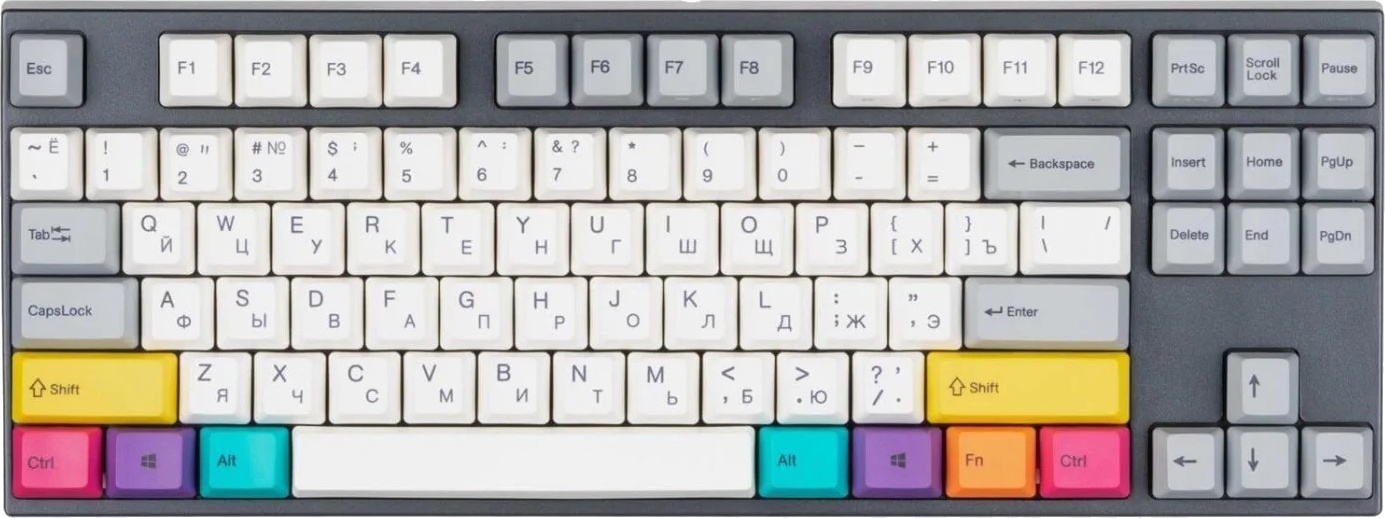 Tastatură Varmilo APT87 CMYK C-TK Red (A92A024D4A5A17A007)