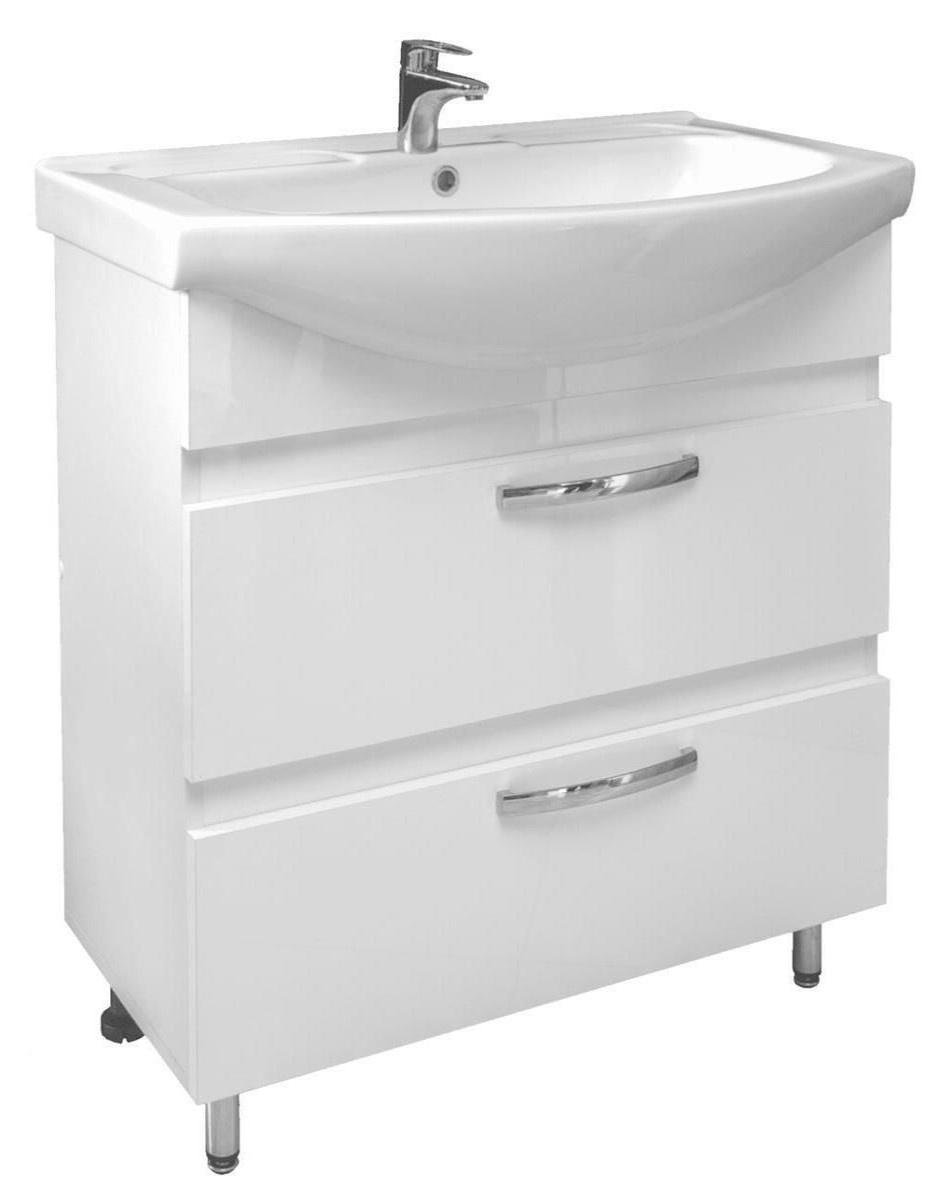 Dulap cu lavoar Mashtab Agat 2 Basic 11984 White 65cm