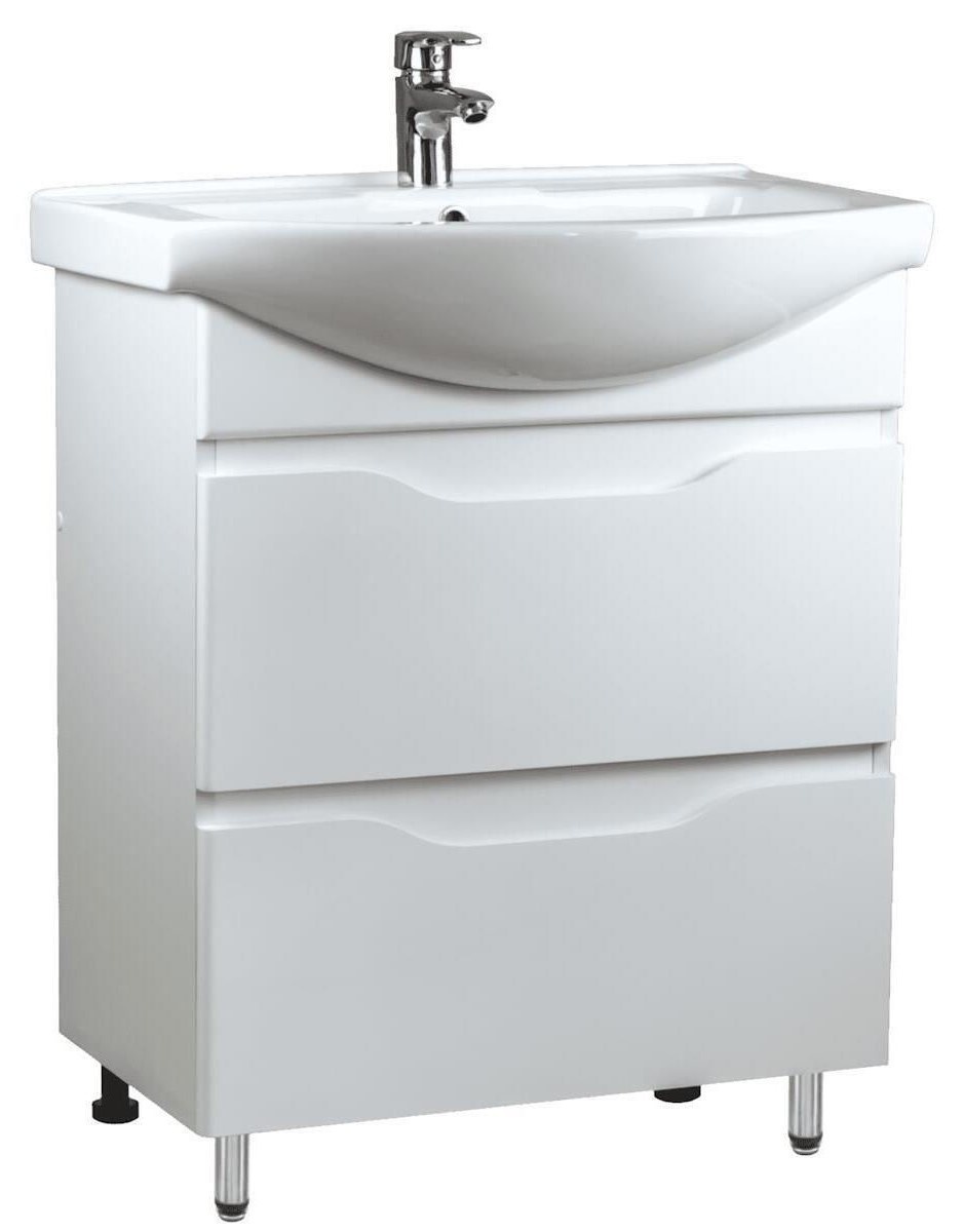 Dulap cu lavoar Mashtab Print 2 Basic 11573 White 65cm