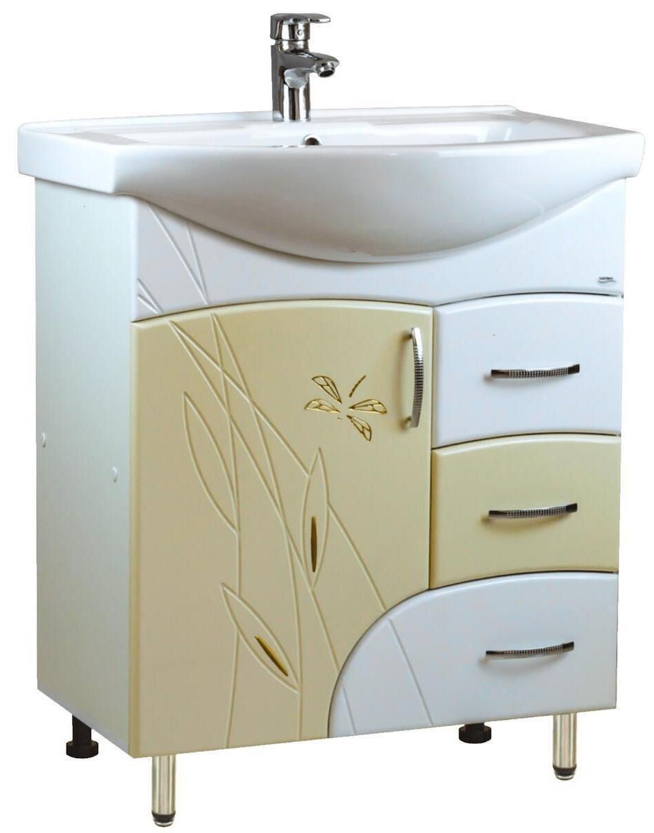 Dulap cu lavoar Mashtab Stuff 3 Basic 11418 White/Beige 65cm