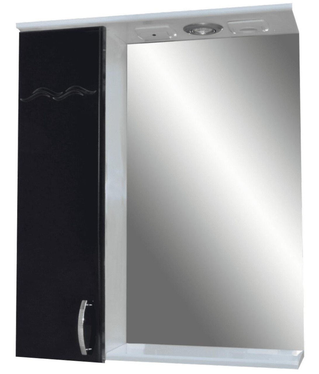 Dulap cu oglindă Mashtab Clasic 8226 600x200x720mm White/Black