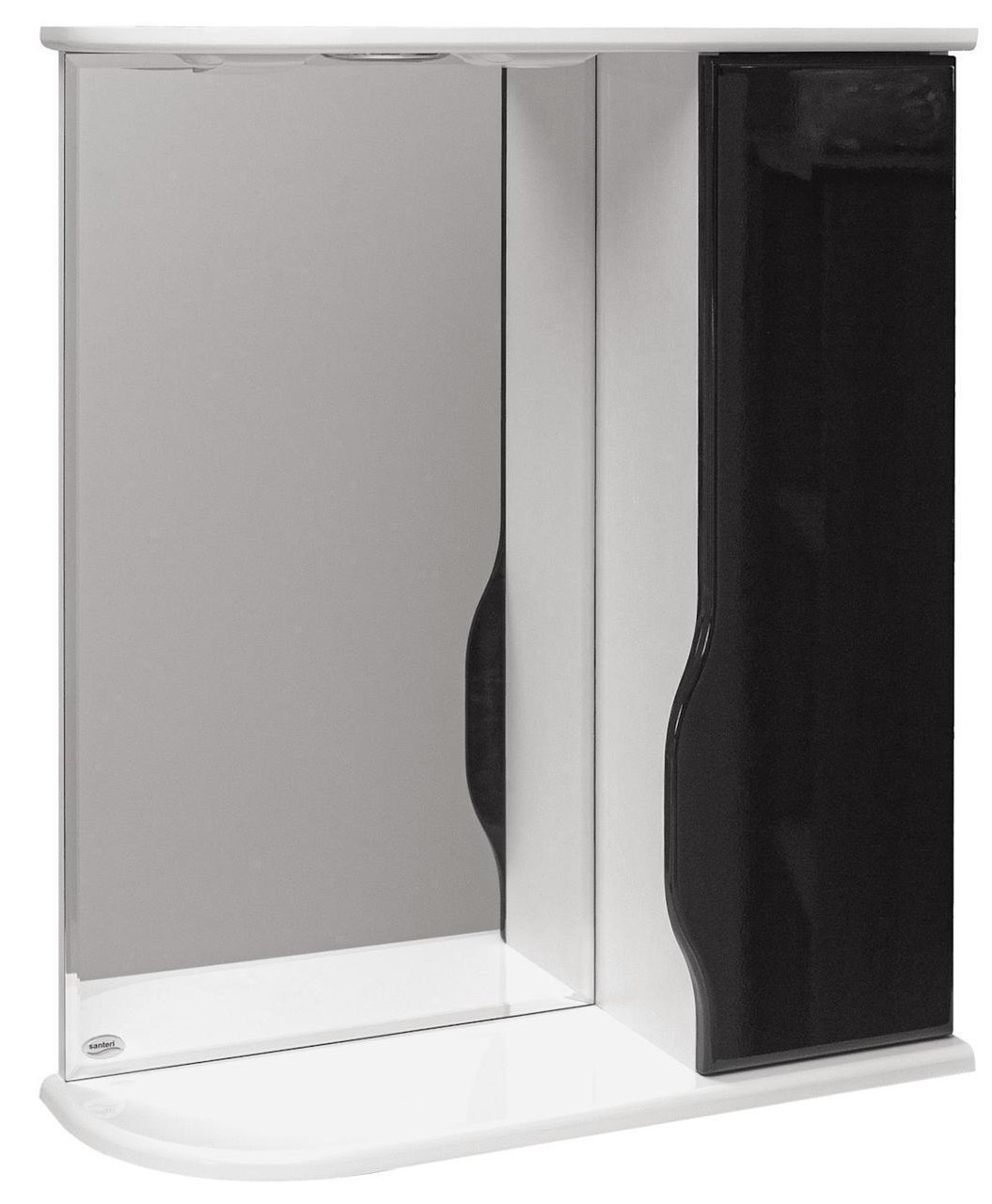 Dulap cu oglindă Mashtab Print 10032 700x200x720mm White/Black