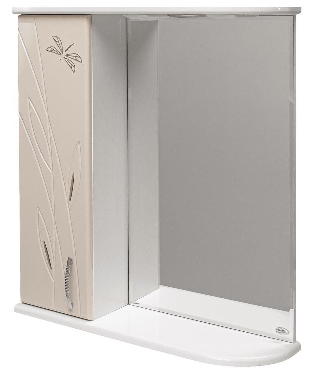 Dulap cu oglindă Mashtab Stuff 1402 600x200x720mm White/Beige