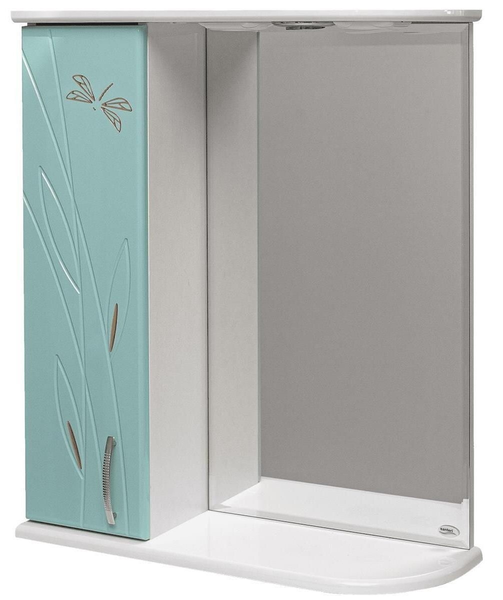 Dulap cu oglindă Mashtab Stuff 1655 600x200x720mm White/Green