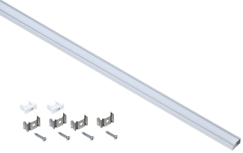 Profil din aluminiu pentru bandă LED IEK LSADD1607-SET1-2-N1-1-08