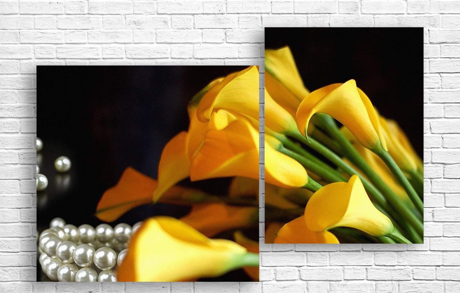 Pictură ArtDesign Yellow calla lilies 121x80cm (C-10284)