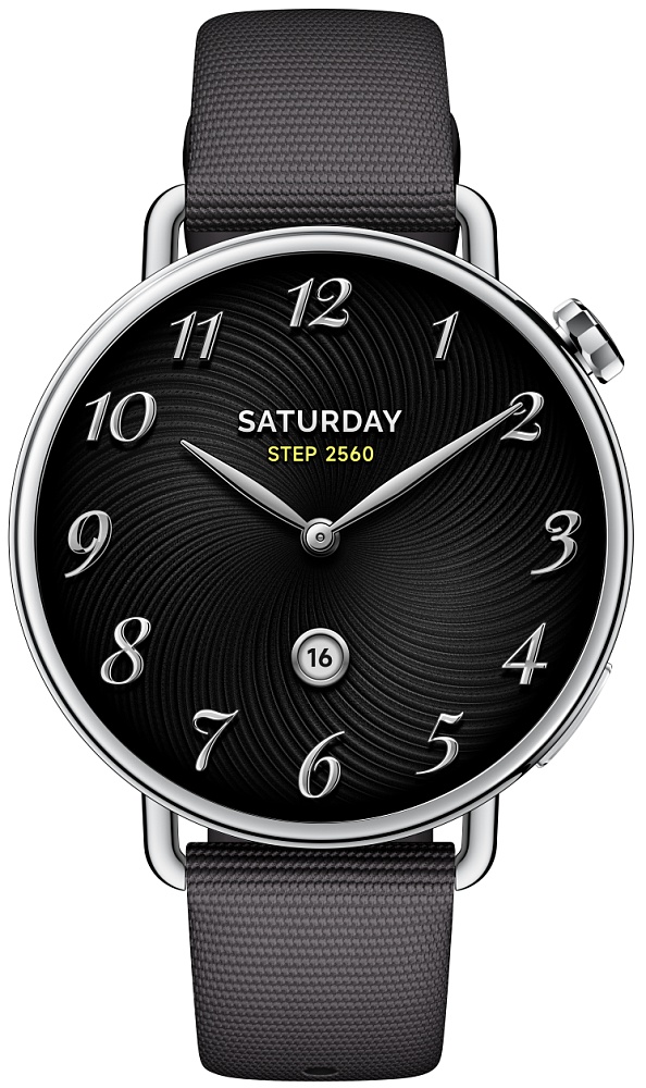 Smartwatch Xiaomi Watch S4 Fluororubber Strap Black