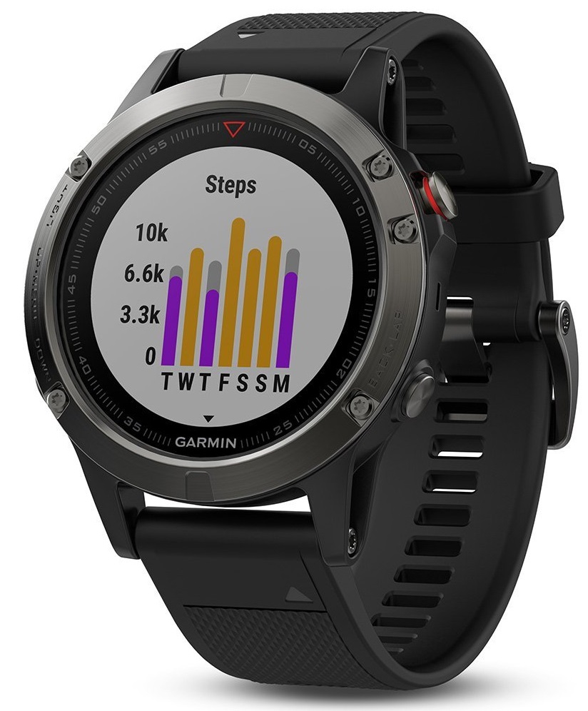 fenix 5 slate grey with black band