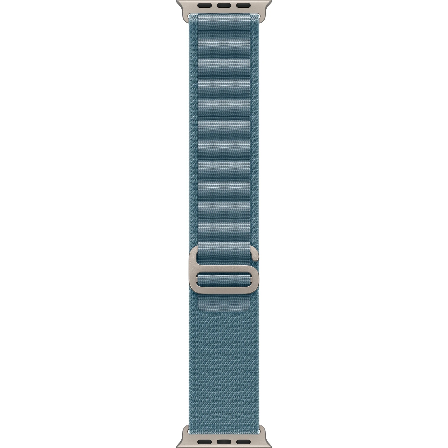 Curea Apple Watch 49mm Light Blue Alpine Loop Large Natural Titanium Finish (MFTK4ZM/A)