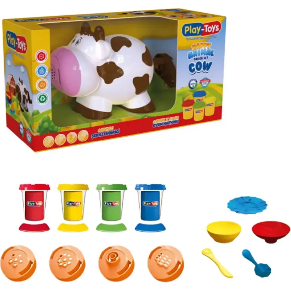 Plastilina Play Toys Happy Animal Cow (4322)