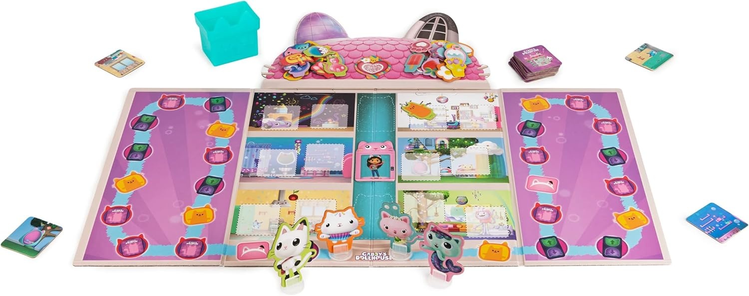 Joc educativ de masa Spin Master Gabby's Dollhouse Meow-Mazing (6065769)