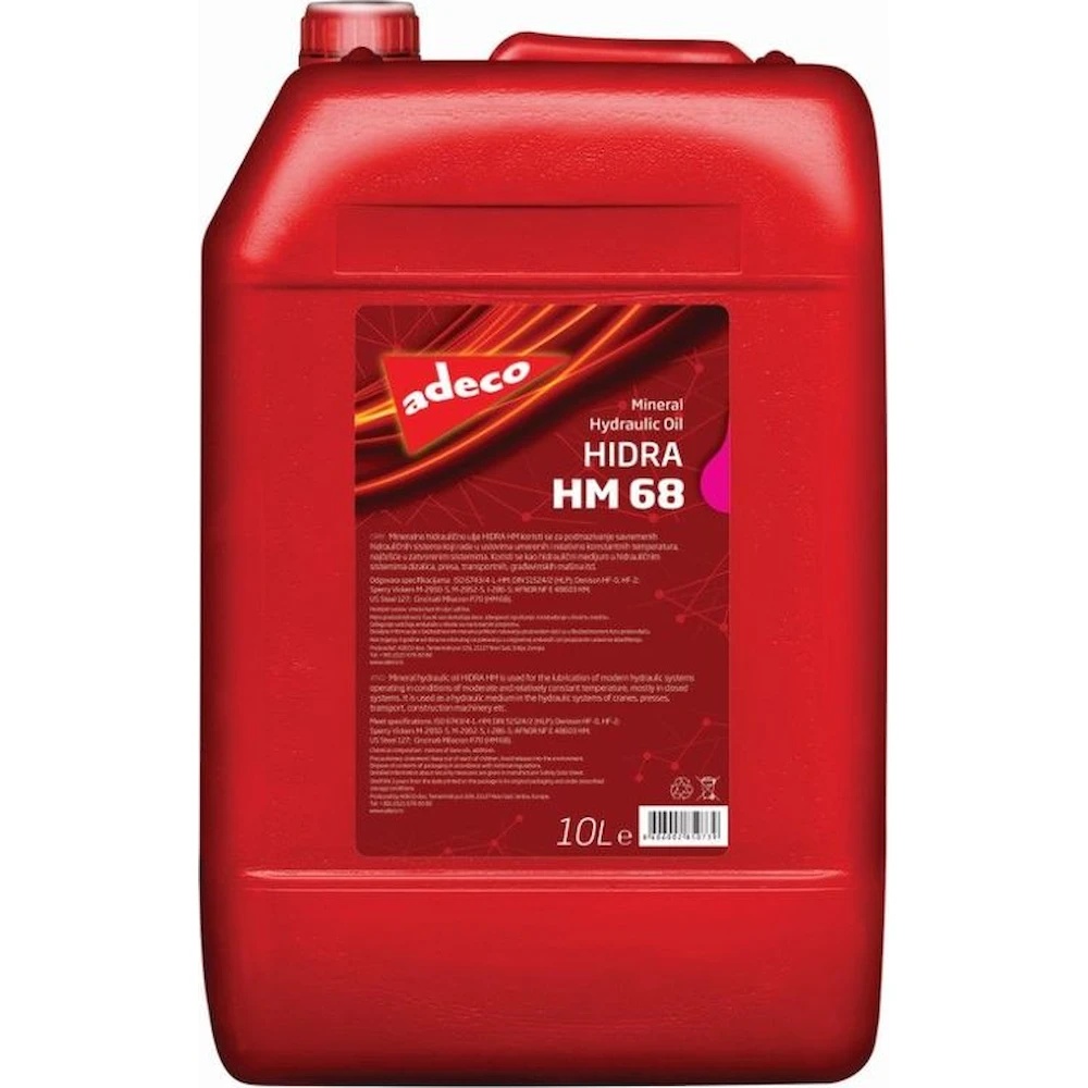 Ulei hidraulic Adeco Hidra HM-68 10L