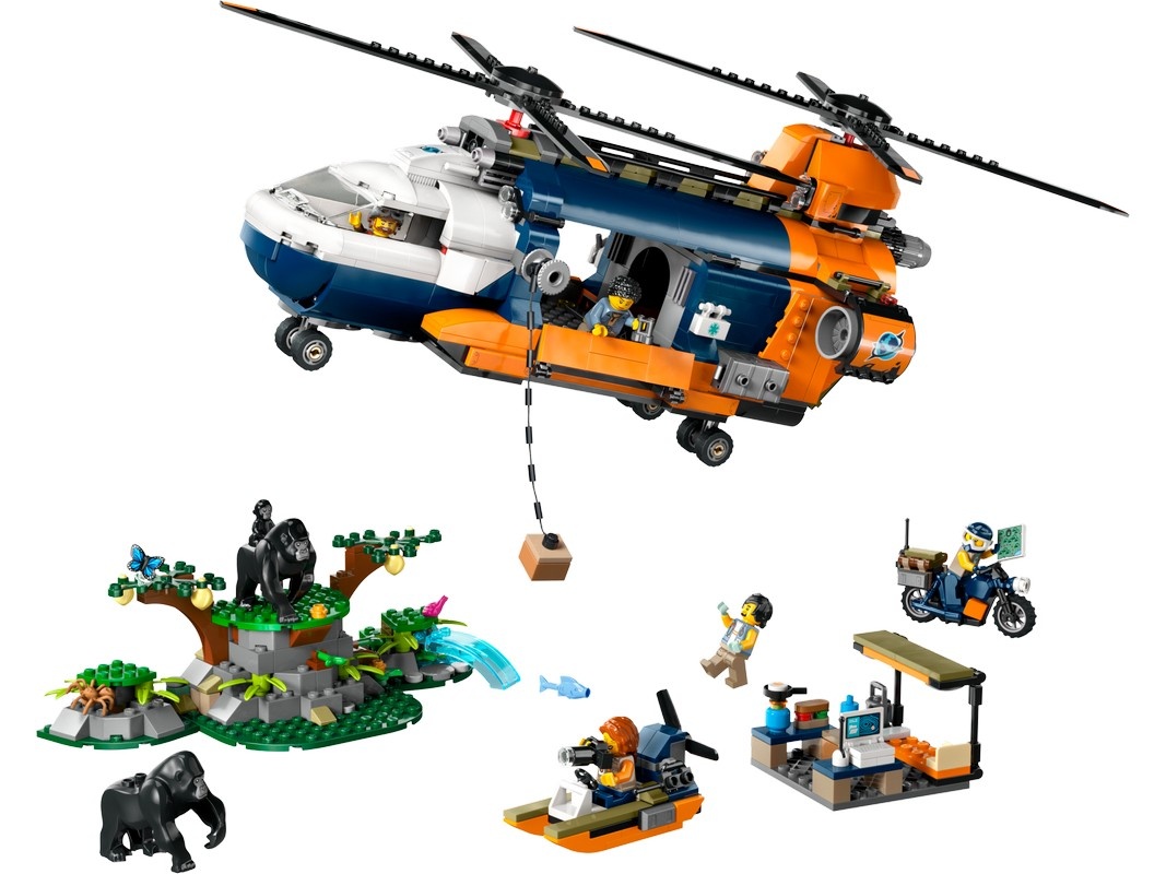 Set de construcție Lego City: Jungle Explorer Helicopter (60437)