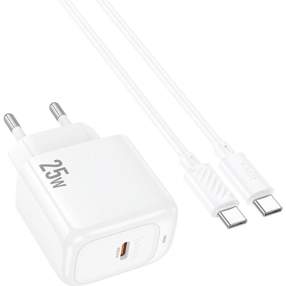 Încărcător Hoco CS53A Surplus Type-C to Type-C White