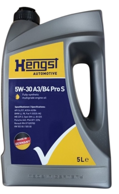 Ulei de motor Hengst 5W-30 A5/B4 Pro S 5L