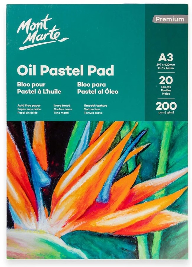 Sketchbook Mont Marte Oil Pastel Pad A3 20p (MSB0144)