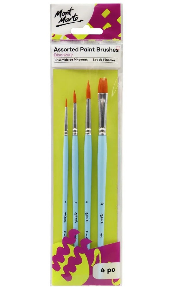 Set pensule pentru desen Mont Marte Assorted Paint Brushes (BMHS0040)