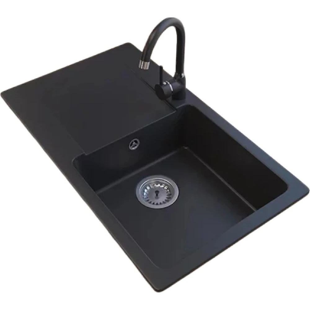 Chiuvetă de bucătărie Granitan TRENDY 765x448mm Black (07278001023)