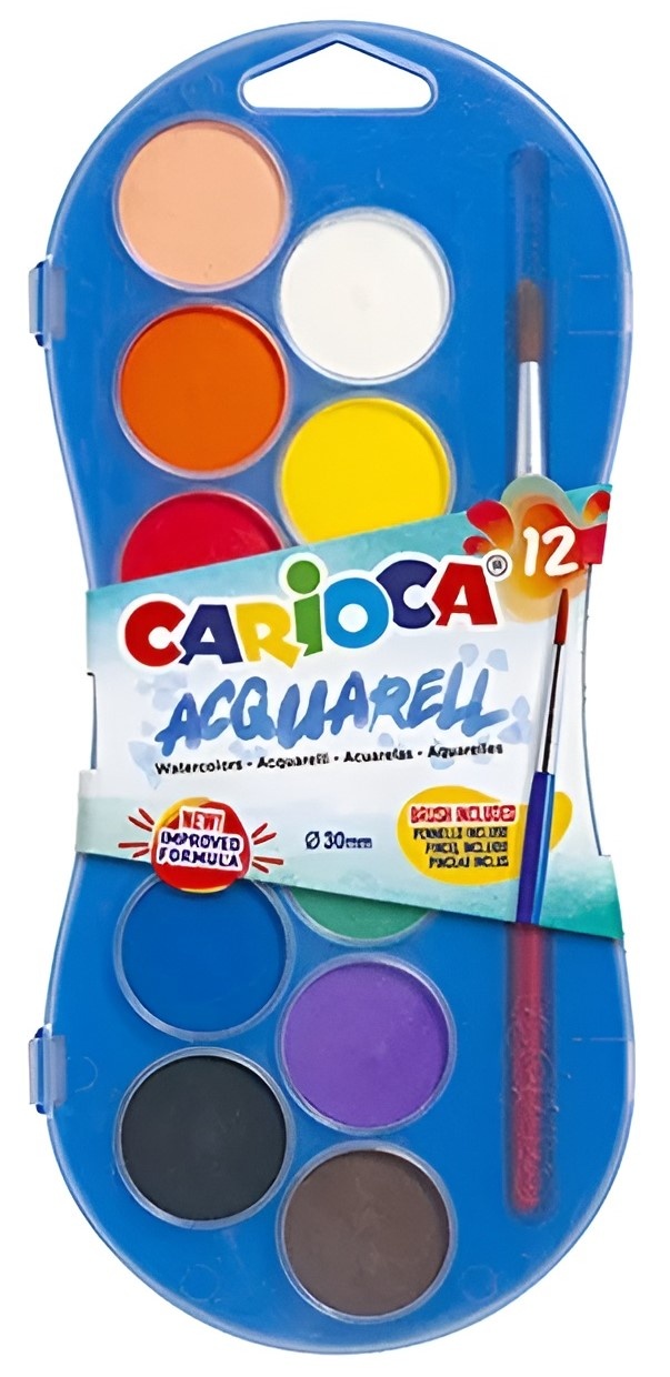 Vopsele de artă Carioca 12colors (42404)