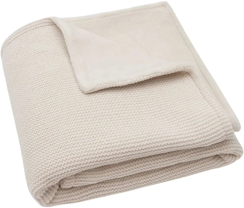 Plapumă pentru bebeluși Jollein Basic Knit 100x150cm Oatmeal Velvet (517-522-68120)