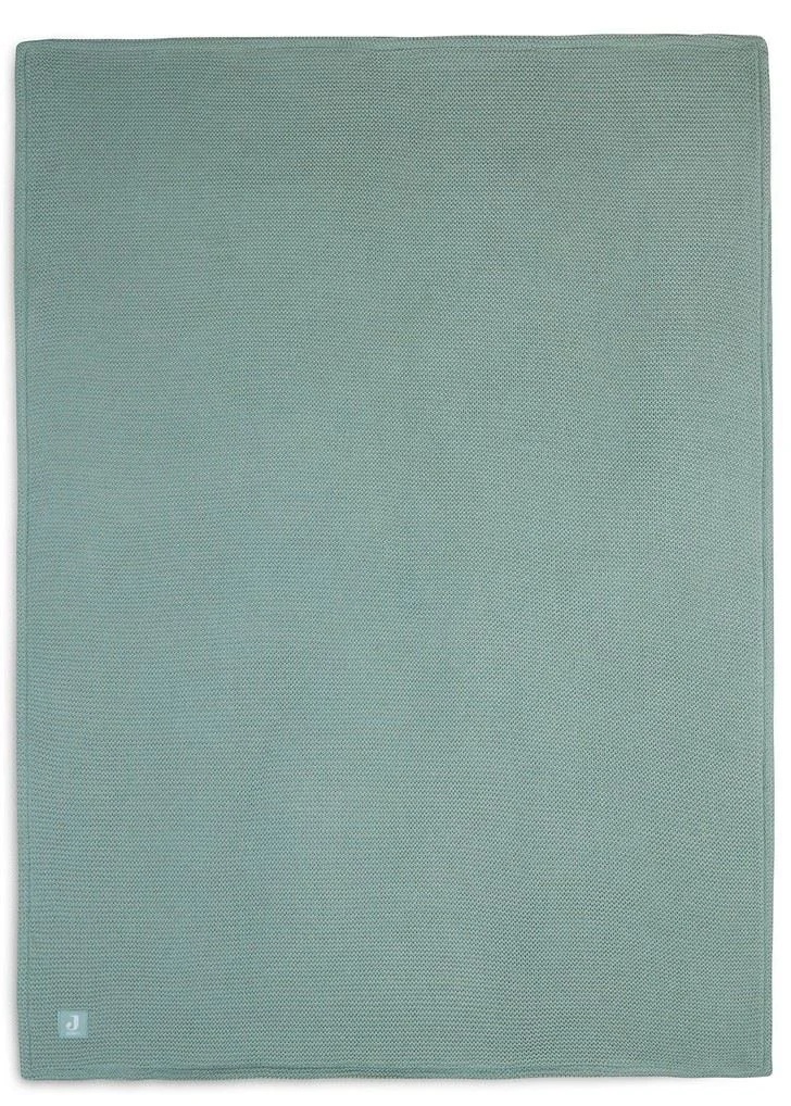 Plapumă pentru bebeluși Jollein Basic Knit 75x100 cm Forest Green Coral Fleece (517-511-65219)