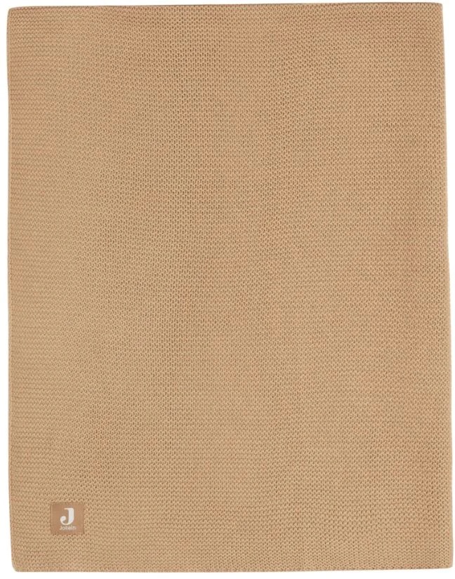 Plapumă pentru bebeluși Jollein Basic Knit 75x100cm Biscuit (516-511-66072)