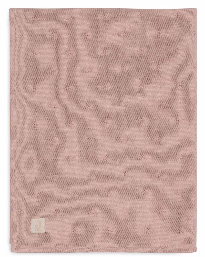 Plapumă pentru bebeluși Jollein Cosy Knit 75x100cm Wild Rose Velvet (517-511-68034)