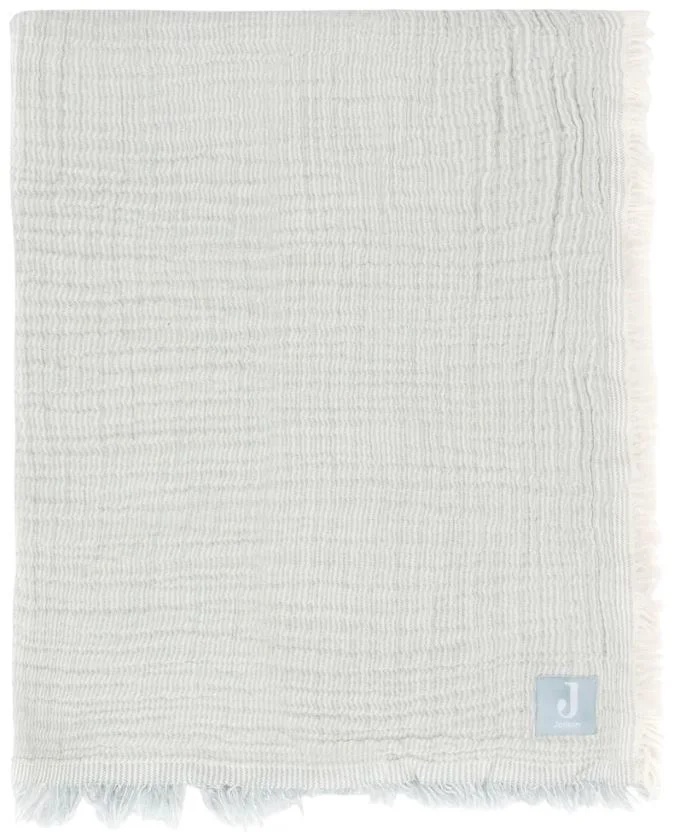 Plapumă pentru bebeluși Jollein Fringe Stripe 75x100cm Sea Green (516-511-68088)