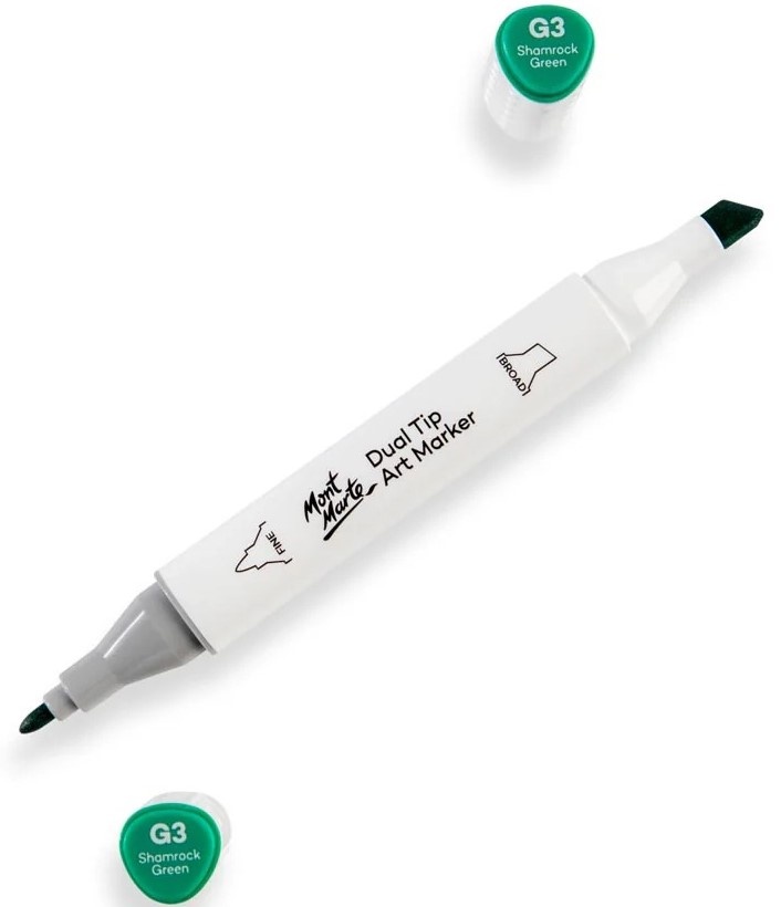 Marker Mont Marte Dual Tip Shamrock Green G3 (MGRD0036)