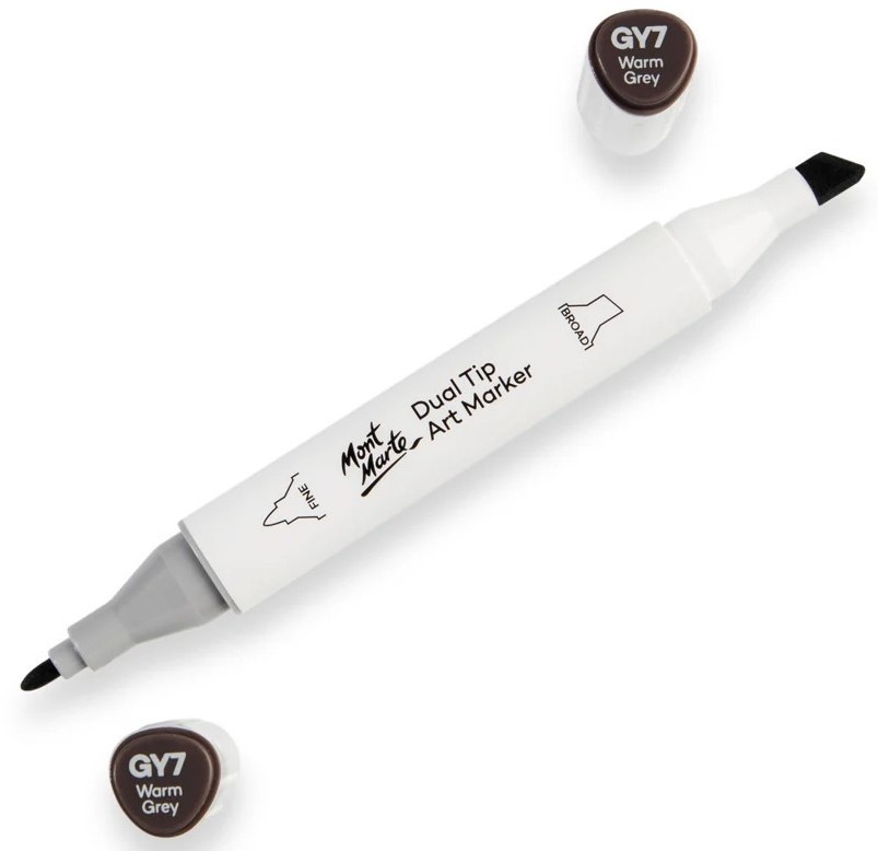 Marker Mont Marte Dual Tip Warm Grey GY7 (MGRD0053)