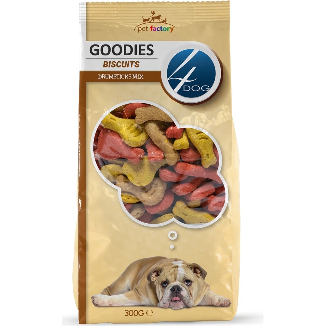 Snackuri pentru câini 4Dog Biscuits Drumsticks Mix 300g