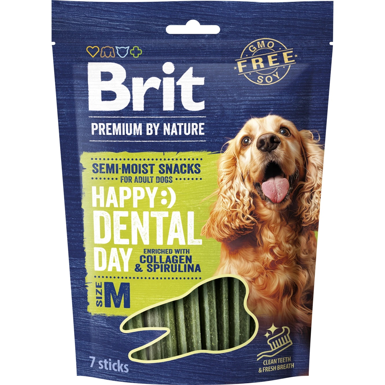 Snackuri pentru câini Brit Premium by Nature Dog Dental Snacks M 7pcs