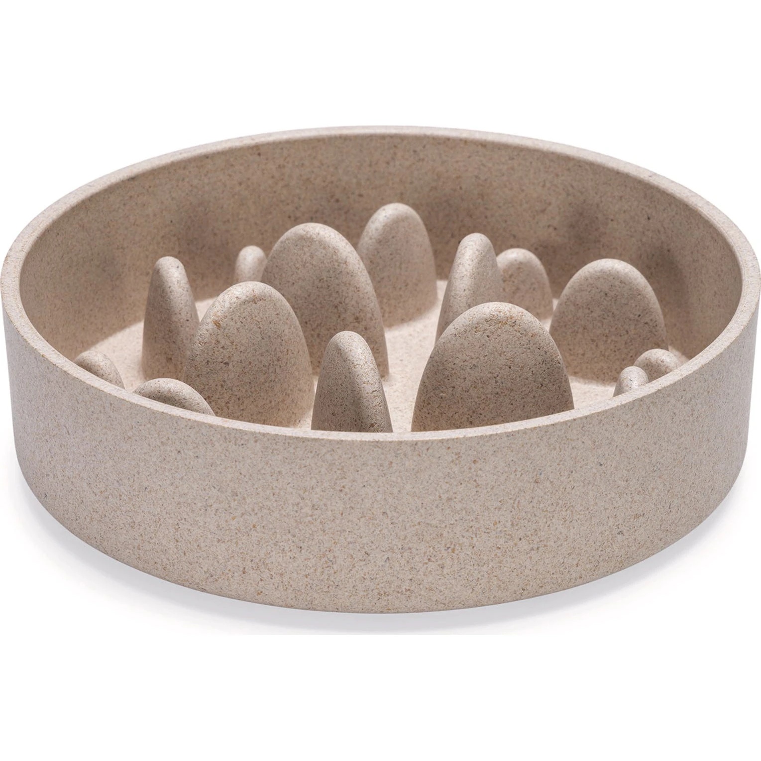 Bol pentru câini Beeztees Slow Feeder Dog Pom Beige (655202)