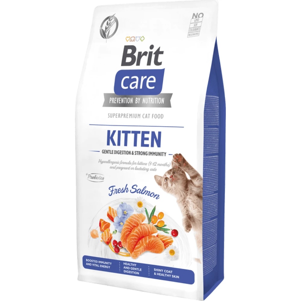 Hrană uscată pentru pisici Brit Care Cat Grain Free Kitten Gentle Digestion & Strong Immunity 7kg