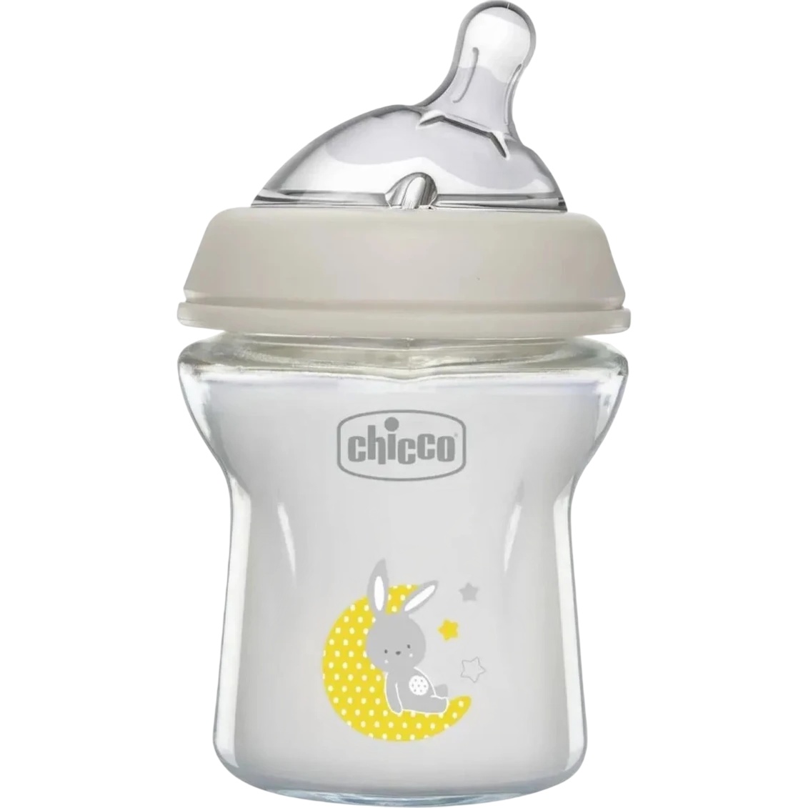 Biberon pentru bebeluș Chicco Natural Feeling 150ml 0m+ Moon&Rabbit