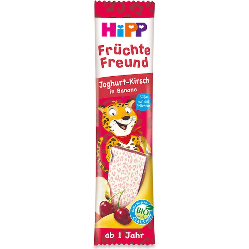 Gustare cu fructe-cereale HiPP Yogurt Cherry Banana 23g (31363)