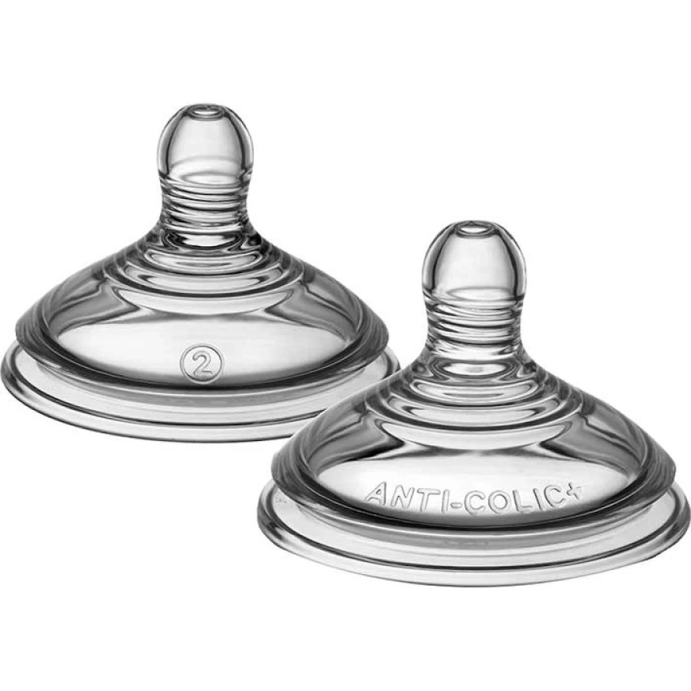 Tetină pentru biberon Tommee Tippee Advanced Anti-Colic 3m+ 2pcs (TT0188-2)