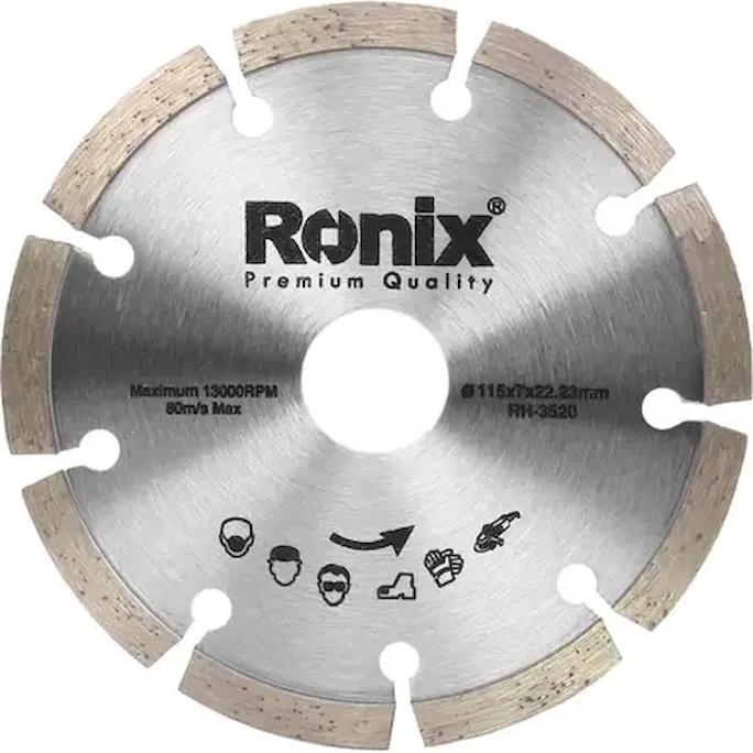 Disc de tăiere Ronix RH-3520 115 Disc diamantat tăiere uscată Marmura, Granit