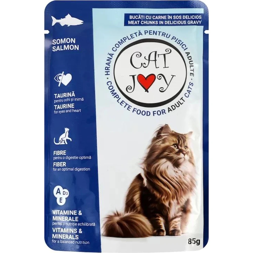 Hrană umedă pentru pisici Cat Joy Salmon 85g 24pcs