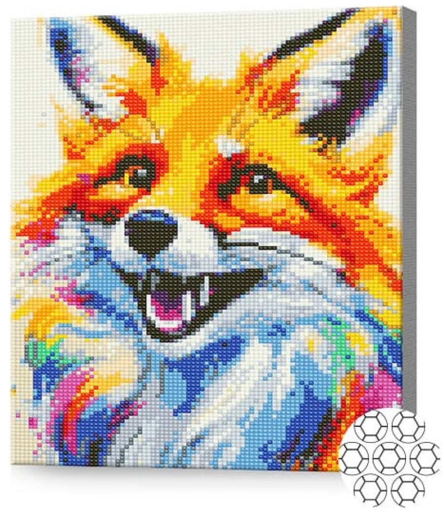 Mozaic cu diamante Art Gallery Premium Happy Fox 30x40cm (GB87155)