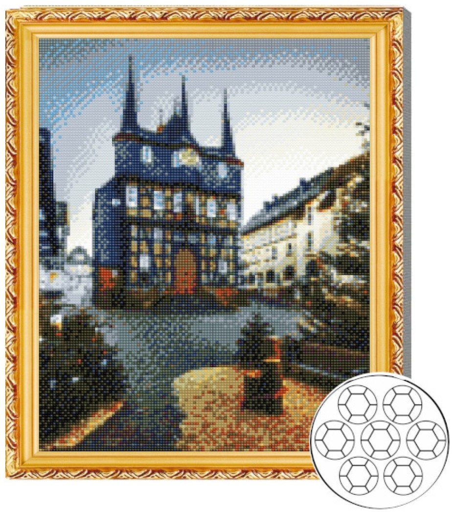 Mozaic cu diamante Art Gallery Premium Scandinavian Town 40x50cm (GA84781)