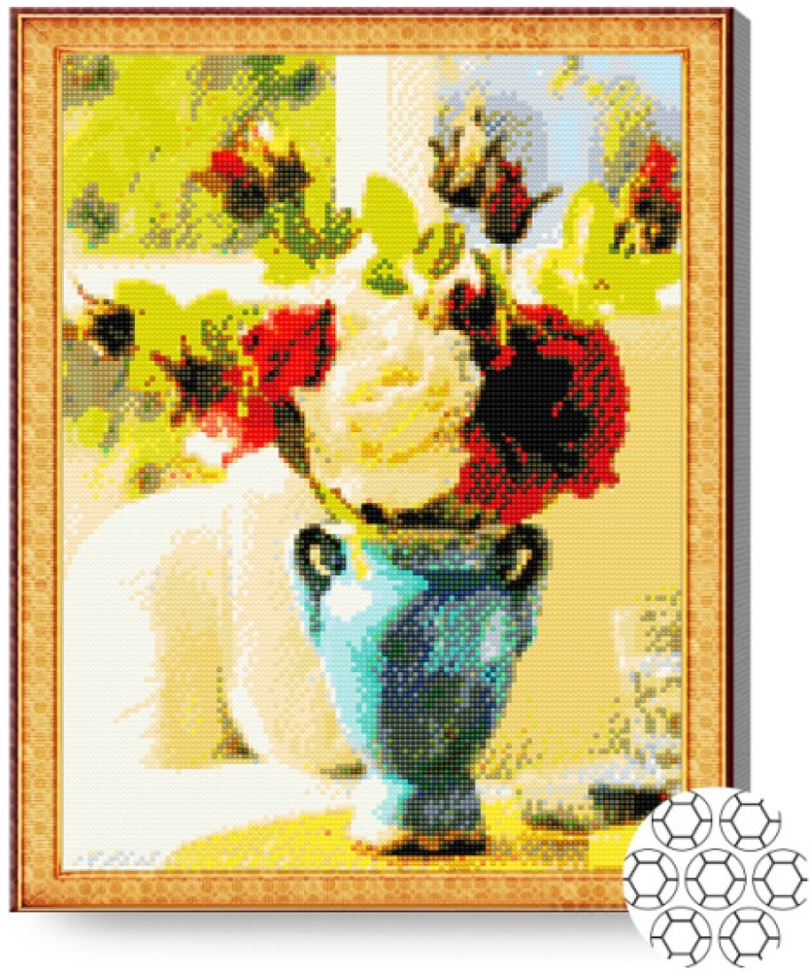 Mozaic cu diamante Art Gallery Premium Succulent Bouquet 40x50cm (GA70567)